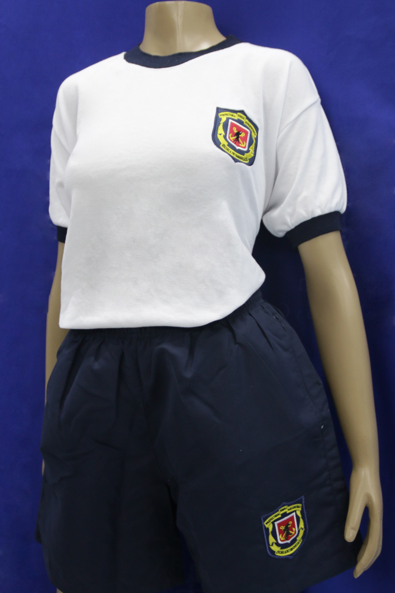 Short de Natación Azul de Microfibra con Bordado - Aspirantes - Imagen 2